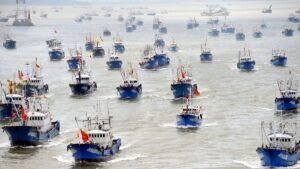 China usa barcos con banderas falsas para robar los recursos del Mar Argentino