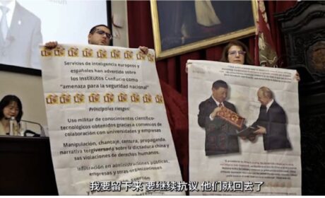 Profesora española en protesta advirtió  sobre los peligros de los Institutos Confucio